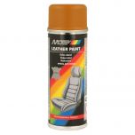 Motip leather spray - leer & vinyl lak - okerbruin (RAL 8001) - 200 ml