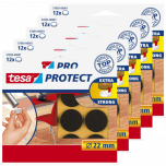 Tesa protect vilt bruin 22 mm. - 12 stuks