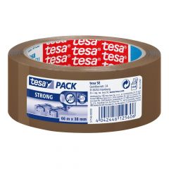 Tesa tesapack strong verpakkingstape bruin - 66 m x 38 mm 