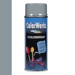 Motip Colorspray hoogglanslak grijs - 400 ml