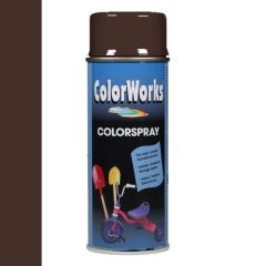 Motip Colorspray hoogglanslak chocolade bruin - 400 ml