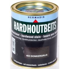 Hermadix hardhoutbeits donkergrijs - 750 ml.
