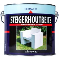 Hermadix steigerhoutbeits white wash - 2,5 liter