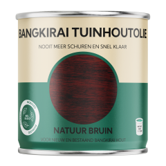 Bangkirai Tuinhoutolie - natuur bruin - bangkirai olie - biobased - 750 ml