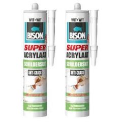 Bison super acrylaat schilderskit wit duoverpakking - 2 x 300 ml.
