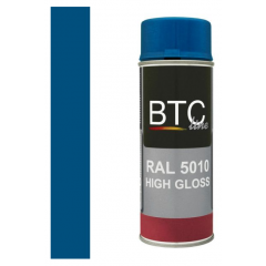 BTC-Line alkydlak hoogglans gentiaanblauw (RAL 5010) - 400 ml