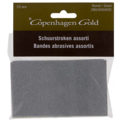 Copenhagen Gold schuurstroken velcro - 280/400/600 16,5 x 12,2 x 6 cm (10 stuks)