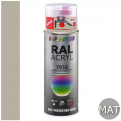 Dupli-Color acryllak mat RAL 7032 kiezel grijs - 400 ml