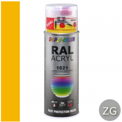 Dupli-Color acryllak zijdeglans RAL 1021 koolzaad geel - 400 ml