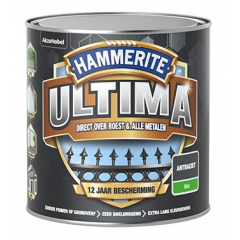 Hammerite Ultima metaallak mat antraciet - 250 ml