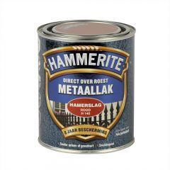 Hammerite direct over roest metaallak hamerslag rood - 750 ml.