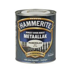 Hammerite direct over roest metaallak hamerslag wit - 750 ml.