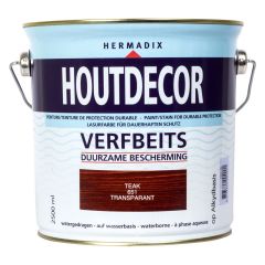 Hermadix houtdecor verfbeits teak - 2,5 liter
