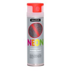 Maston Marking Paint NEON - Mat - Rood - Markeringsspray - 500 ml