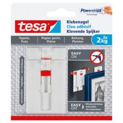 Tesa powerstrips transparante klevende haak - 200 gram