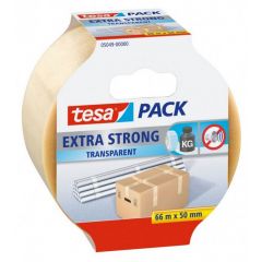 Tesa tesapack extra strong verpakkingstape transparant - 66 m x 50 mm.