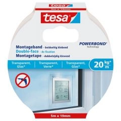 Tesa powerstrips transparante klevende haak - 200 gram